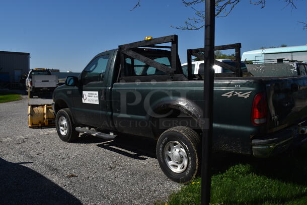 2003 Ford F250 Super Duty 4x4 2 Door Pick Up Truck w/ Meyer Metal Snow Plow. Odometer Reads 96,376. VIN 1FTNF21LX3EA67690. Title In Hand. Vehicle Runs and Drives. See Lot #6 For Additional Pictures. - Image 8 of 12
