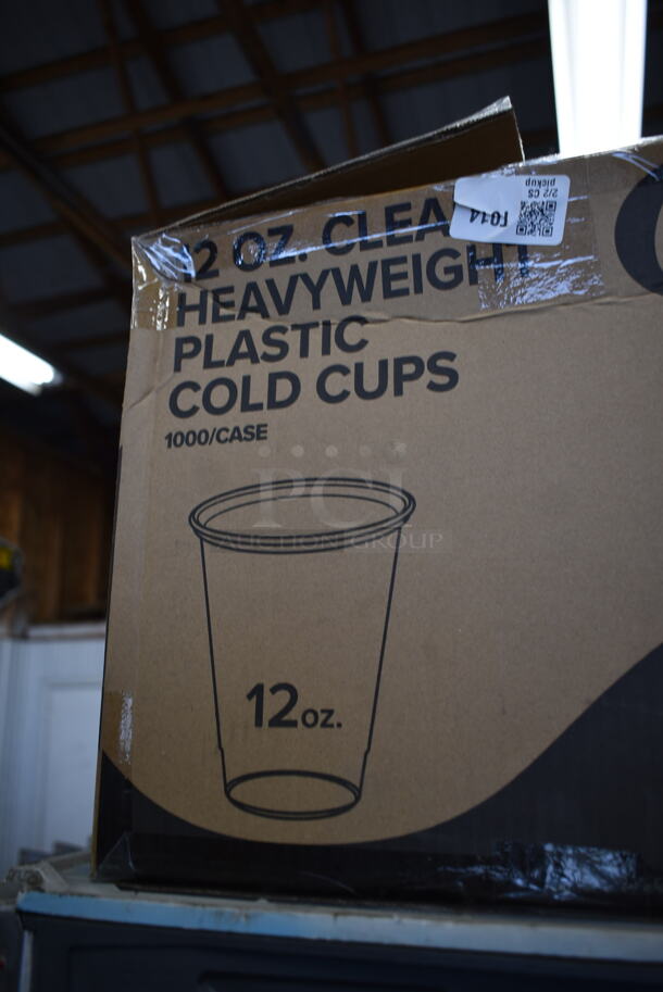 Box of BRAND NEW Choice 500CC12HD 12 oz Clear Heavyweight Plastic Cold Cups - Image 4 of 4