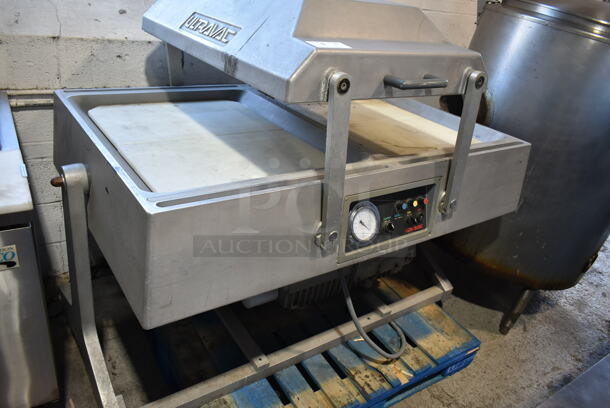 UltraVac Metal Commercial Floor Style Double Chamber Vacuum Sealer. 240 Volts, 3 Phase. 