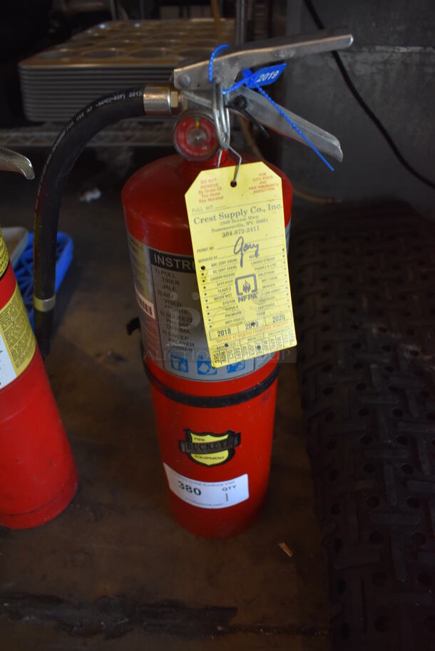 Buckeye Dry Chemical Fire Extinguisher. Buyer Must Pick Up - We Will Not Ship This Item. 9x5x21