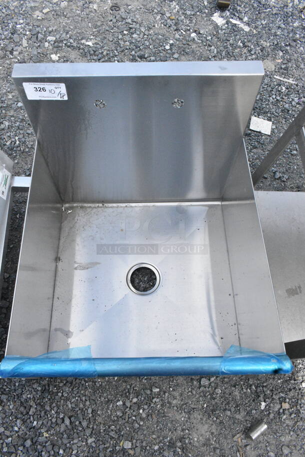 Stainless Steel Single Bay Sink. No Legs.  - Image 3 of 3