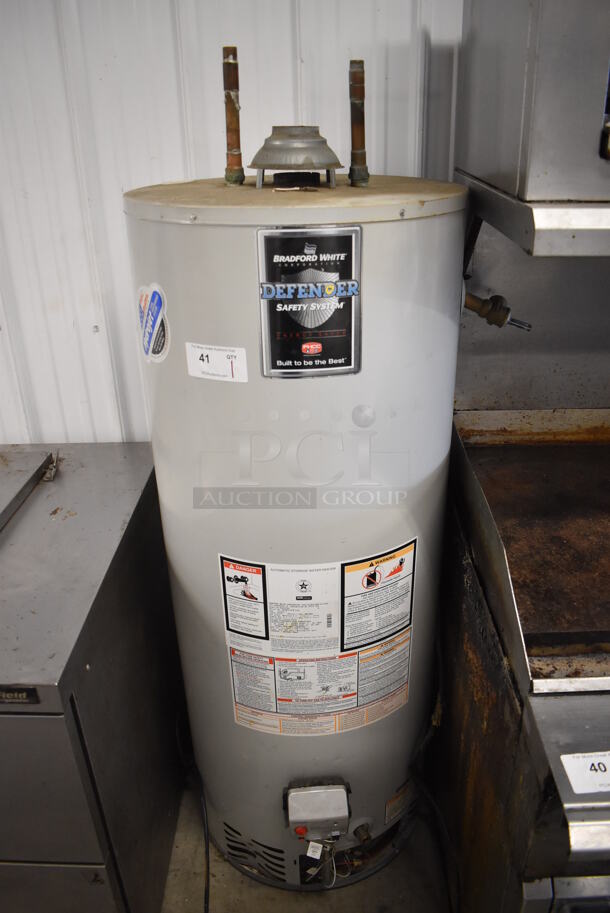 Bradford White RG250T6N Metal Commercial Natural Gas Powered Water Heater. 23x26x65