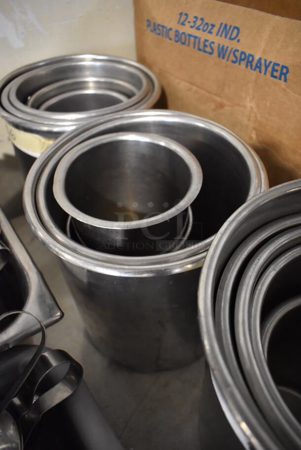 ALL ONE MONEY! Lot of 21 Various Cylindrical Drop In Bins. Includes 9x9x10 - Image 4 of 5