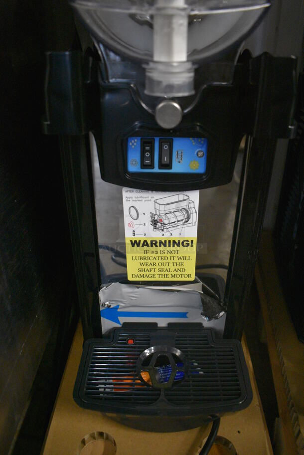 BRAND NEW IN BOX! Narvon Model AURORA 1 Metal Commercial Countertop Single Hopper Slushie Machine. Hopper Has 1.6 Gallon Capacity. 120 Volts, 1 Phase. 8x20x30 - Image 3 of 7