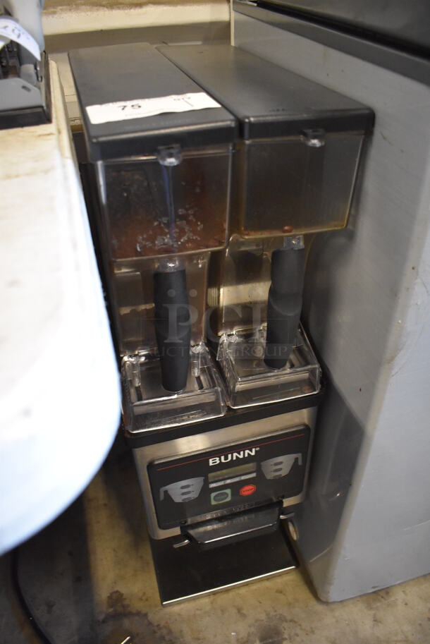 2017 Bunn MHG Stainless Steel Commercial Countertop 2 Hopper Coffee Grinder. 120 Volts, 1 Phase. 9.5x17x30. Tested and Working! - Image 2 of 6