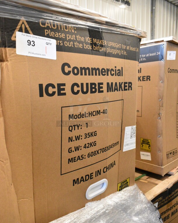 BRAND NEW SCRATCH AND DENT! Hoocoo HCIM-40 Stainless Steel Commercial Undercounter Self Contained Ice Machine. 115 Volts, 1 Phase. - Image 2 of 3