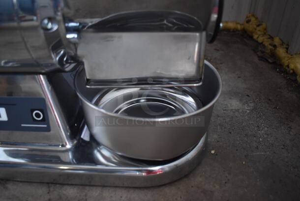 BRAND NEW IN BOX! Estella 348CG12 Electric Powered Stainless Steel Countertop Hard Cheese Grater. 120 Volts, 1 Phase. Tested and Working! - Image 3 of 7