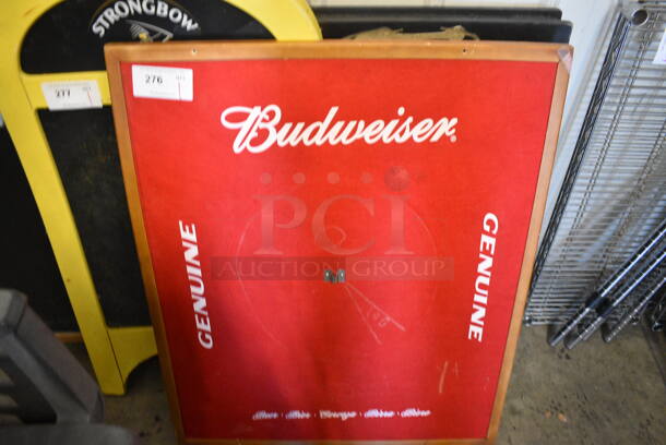 Budweiser Framed Felt Piece. 31x1x37 - Image 2 of 3