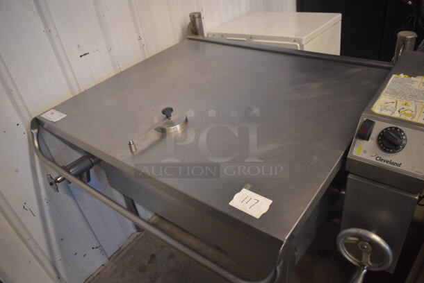Cleveland Stainless Steel Commercial Floor Style Electric Powered Braising Pan. 208-240 Volts, 3 Phase. 47x42x39 - Image 4 of 8