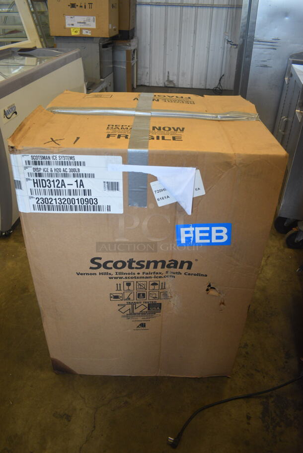 BRAND NEW SCRATCH AND DENT! 2023 Scotsman HID312A-1 Meridian Countertop Air Cooled Ice Machine and Water Dispenser - 12 lb. Bin Storage. 115 Volt  - Image 9 of 10