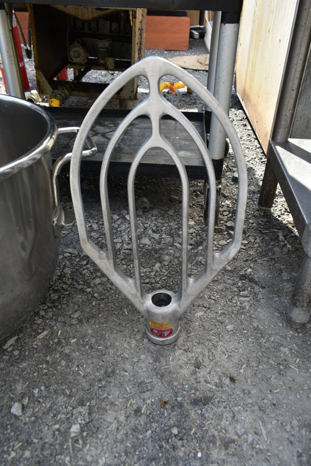 ALL ONE MONEY! Hobart VMLH-40 Stainless Steel 40 Quart Mixing Bowl and 40D 40 Quart Paddle Attachment. - Image 4 of 9