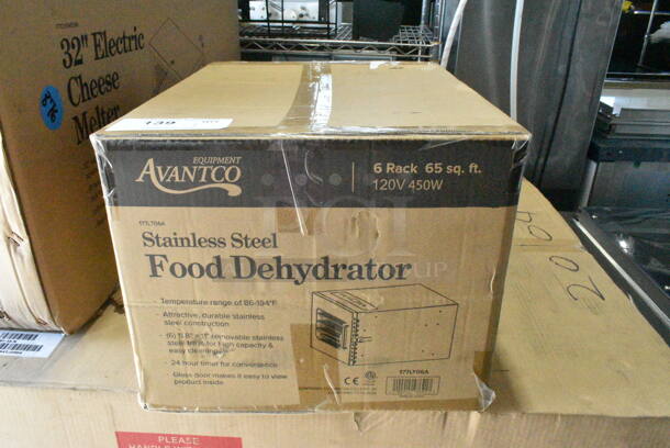 BRAND NEW IN BOX! Avantco 177LT06A Stainless Steel Commercial Food Dehydrator. 120 Volts, 1 Phase. Tested and Only Works On The Highest Heat Setting. - Image 2 of 3