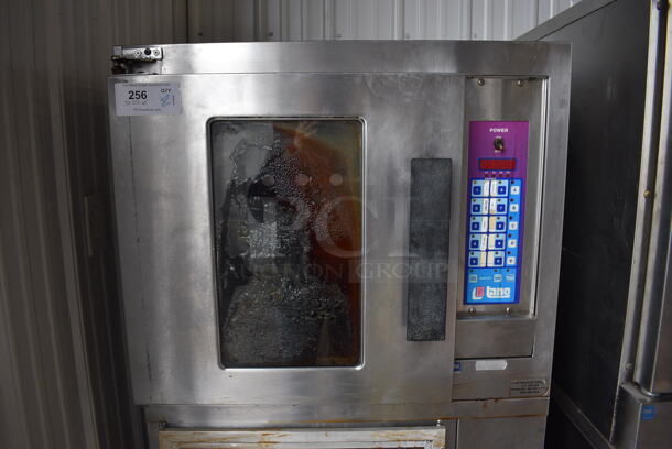 Lang Stainless Steel Commercial Electric Powered Half Size Convection Oven w/ Lower Proofer on Commercial Casters. 250 Volts, 1 Phase. 30x27x65 - Image 4 of 9