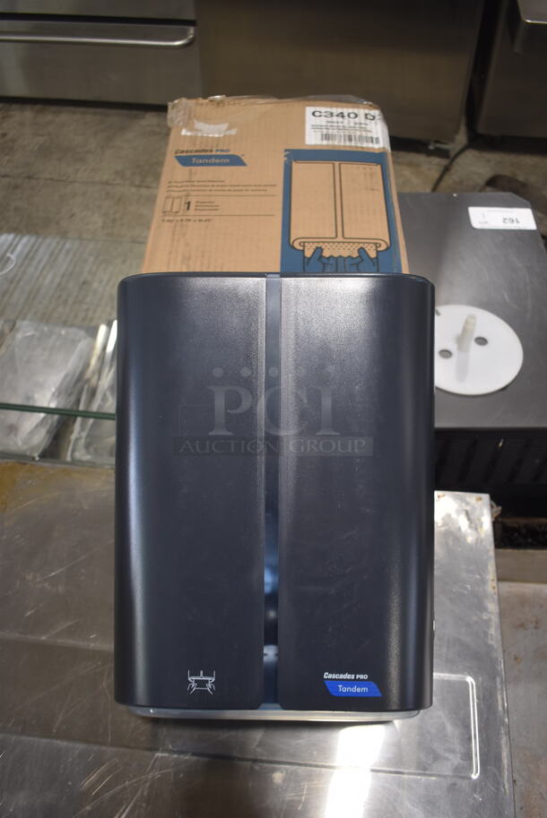 BRAND NEW IN BOX! Cascades Pro Tandem Poly Wall Mount Paper Towel Dispenser, - Image 1 of 4