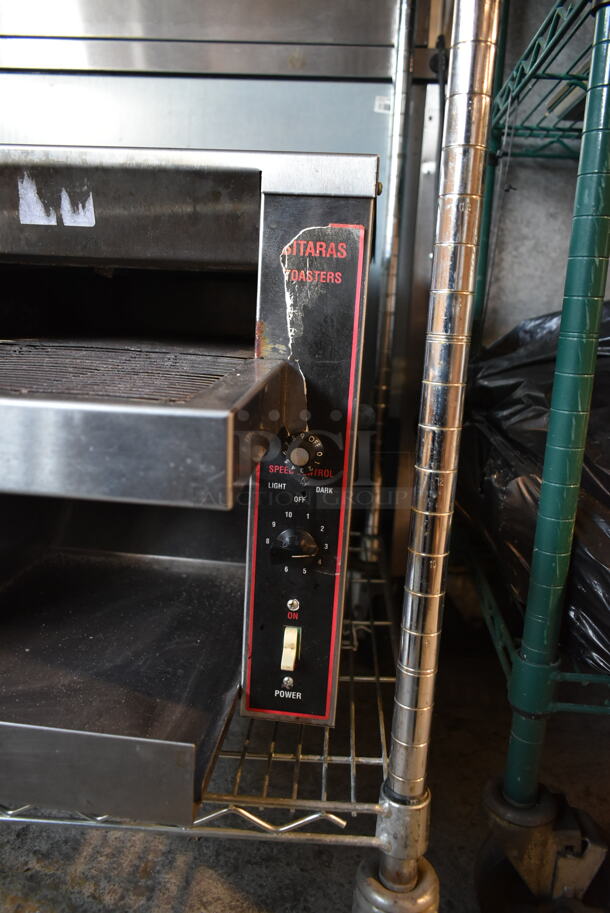 Modern Restaurant 28 ST Stainless Steel Commercial Countertop Electric Powered Conveyor Pizza Oven. 208 Volts, 1 Phase.  - Image 2 of 5