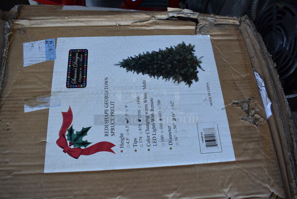 Fake 7.5' Georgetown Christmas Tree - Image 4 of 4
