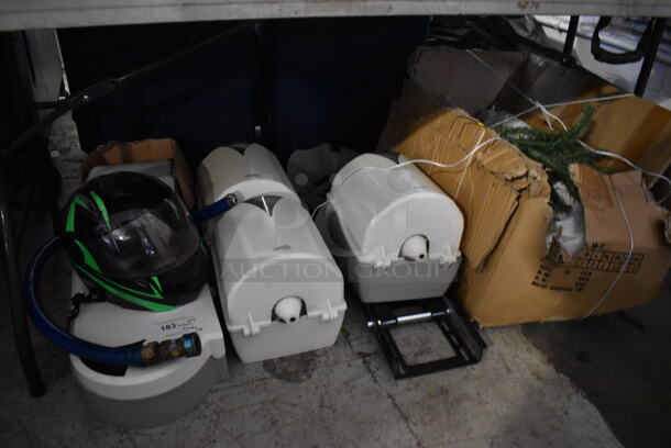 ALL ONE MONEY! Lot of Various Items Under Table Including Poly Paper Towel Dispensers - Image 2 of 7