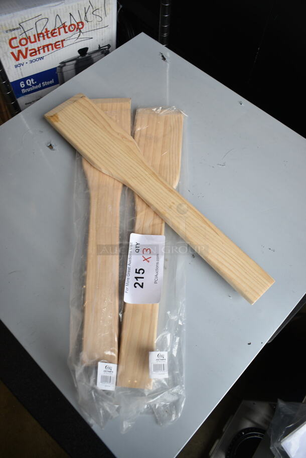 3 BRAND NEW SCRATCH AND DENT! Choice 407WMP18 18" Wood Paddle. 3 Times Your Bid!  - Image 2 of 6