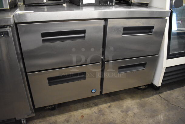 Hoshizaki CRMF48-WD4 Stainless Steel Commercial 4 Drawer Undercounter Cooler on Commercial Casters. 115 Volts, 1 Phase. 48x30x40. Tested and Working! - Image 2 of 8