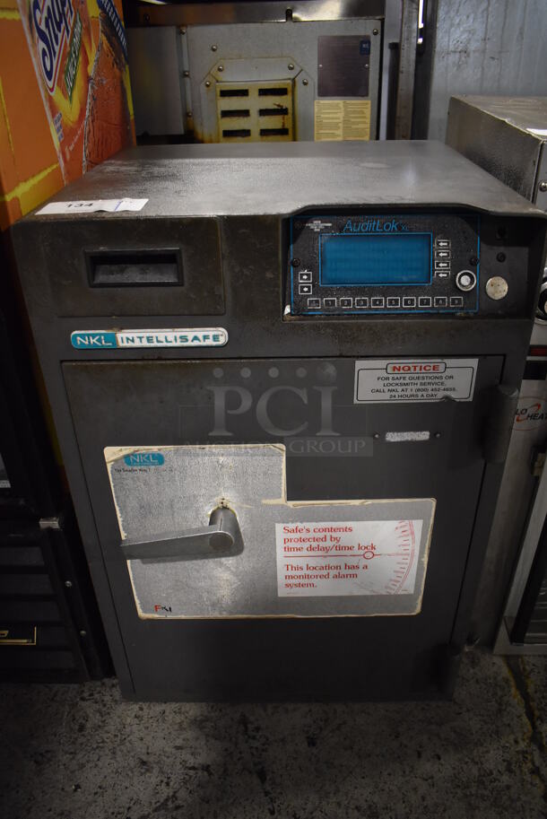 NKL Intellisafe AuditLok Metal Single Compartment Safe. Does Not Come w/ Combination. 20x19x29