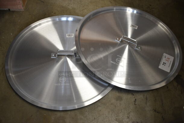 2 BRAND NEW SCRATCH AND DENT! Choice  471SPC100 20 13/16" Aluminum Pot / Pan Cover. 2 Times your Bid!  - Image 2 of 7