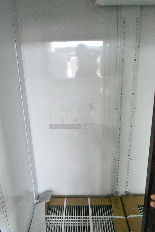 BRAND NEW SCRATCH AND DENT! 2023 True GDM-69-HC-LD 78 1/8" Black Refrigerated Sliding Glass Door Merchandiser with LED Lighting. 115 Volts, 1 Phase. Tested and Working! - Image 10 of 12