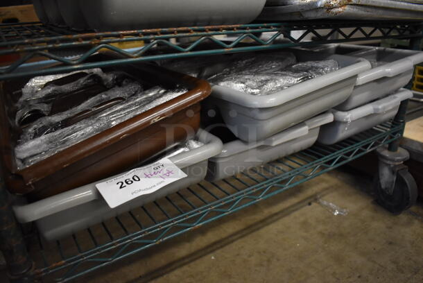 ALL ONE MONEY! Tier Lot of 6 Silverware Caddies of Various Silverware  - Image 1 of 5