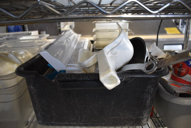 ALL ONE MONEY! Tier Lot of Various Items Including Poly Bins, Bus Bins and Parts  - Image 5 of 8