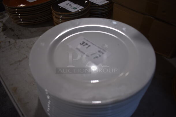 17 White Ceramic Plates. 11x11x1. 17 Times Your Bid! - Image 2 of 3