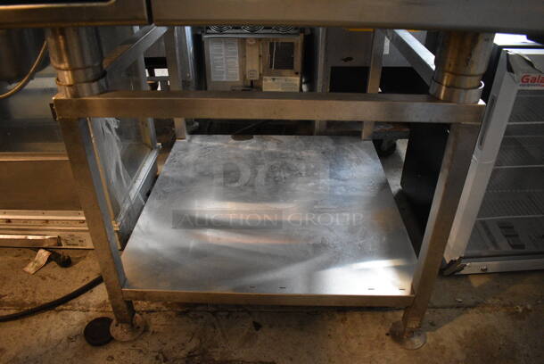 Alto Shaam Stainless Steel Commercial Electric Powered Combitherm Convection Oven on Stainless Steel Equipment Stand. Appears To Be Model CTP10-10E. 35.5x38x71 - Image 6 of 6