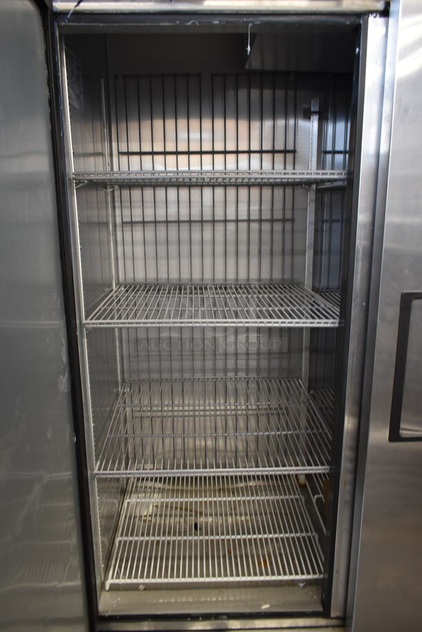 2017 True T-72F-HC Stainless Steel Commercial 3 Door Reach In Freezer w/ Poly Coated Racks on Commercial Casters. 115 Volts, 1 Phase. Tested and Working! - Image 6 of 9