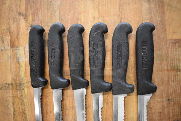 6 Sharpened Stainless Steel Serrated Knives. Includes 15". 6 Times Your Bid! - Image 4 of 5