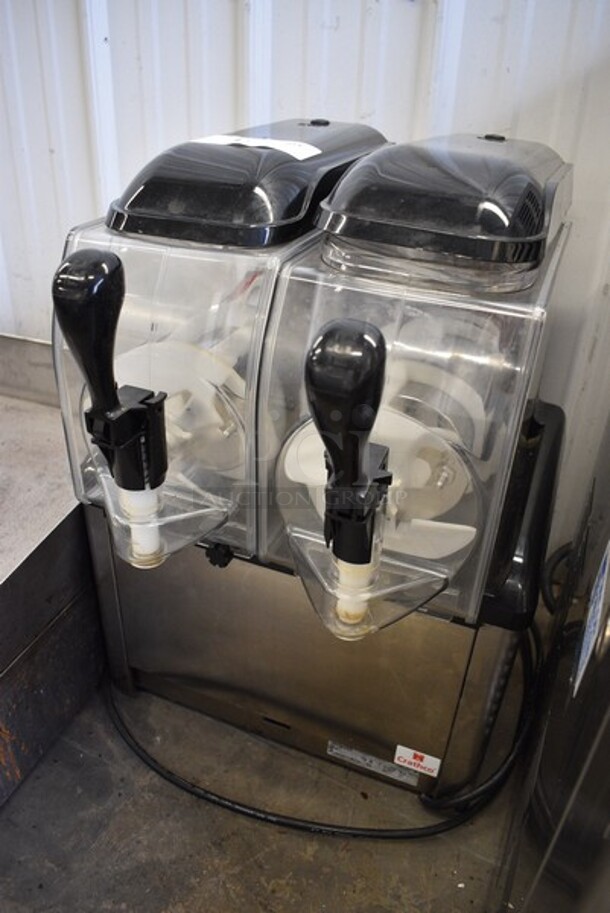2020 Crathco Model SP 2 Stainless Steel Commercial Countertop Double Hopper Frozen Beverage Dispenser. 115 Volts, 1 Phase. 17.5x17.5x24.5. Tested and Working! - Image 2 of 5