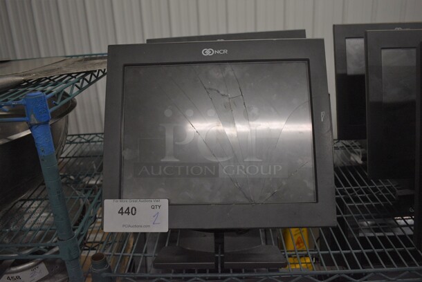 2 NCR 15" POS Monitors w/ Credit Card Strip Reader. 2 Times Your Bid! - Image 1 of 3