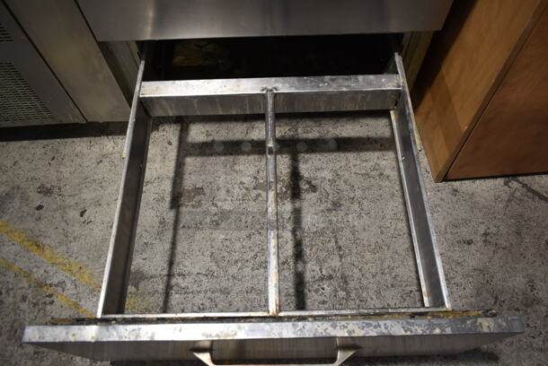 2013 Randell 51356PR Stainless Steel Commercial Prep Table w/ 2 Drawers and Over Shelf. 115 Volts, 1 Phase. Tested and Does Not Power On - Image 7 of 9