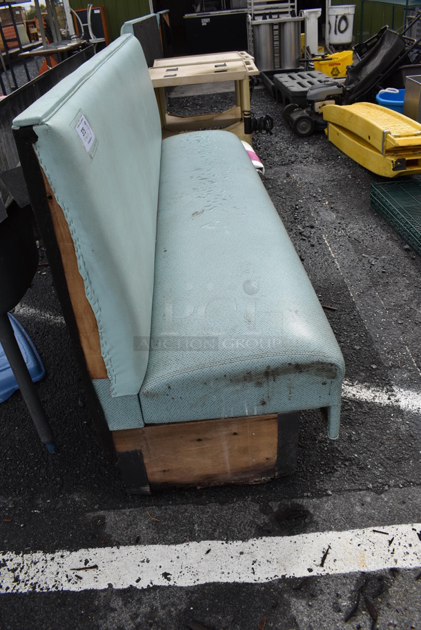 3 Blue Single Sided Booth Seats. 90x26x43. 3 Times Your Bid! - Image 3 of 10