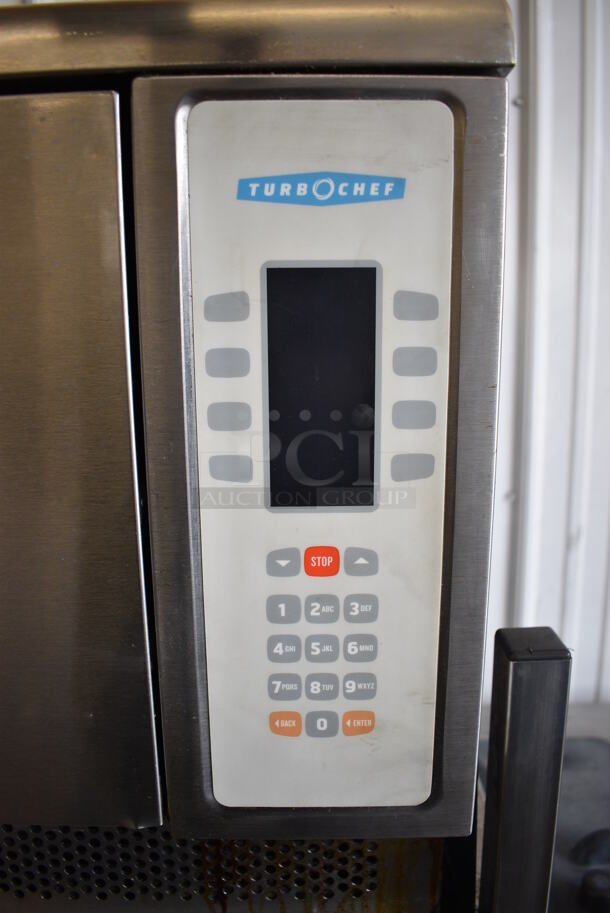 2 Turbochef Model NGCD6 Tornado Stainless Steel Commercial Countertop Electric Powered Rapid Cook Ovens on Stainless Steel Commercial 2 Tier Equipment Stand on Commercial Casters. 208/240 Volts, 1 Phase. 30x30x60. 2 Times Your Bid! - Image 6 of 11