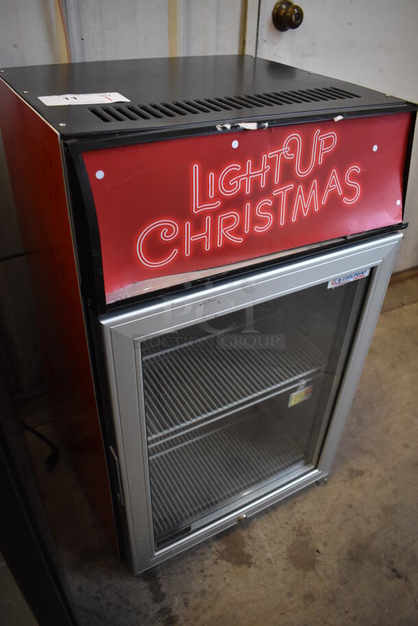 ATC Coolpoint CTB100 Metal Commercial Single Door Reach In Mini Cooler Merchandiser. 115 Volts, 1 Phase. 19x19x32. Tested and Working! - Image 2 of 6