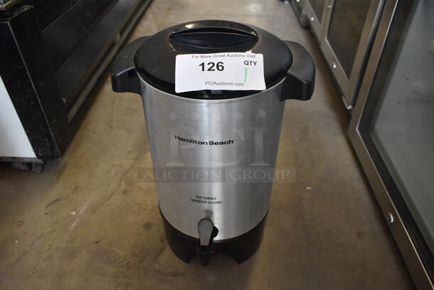 Hamilton Beach A29 Metal Countertop Coffee Urn. 120 Volts, 1 Phase.  - Image 1 of 9
