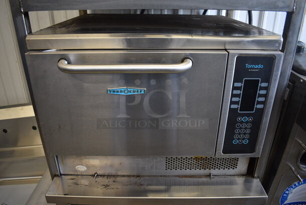 2 Turbochef Model NGCD6 Tornado Stainless Steel Commercial Countertop Electric Powered Rapid Cook Ovens on Stainless Steel Commercial 2 Tier Equipment Stand on Commercial Casters. 208/240 Volts, 1 Phase. 30x30x60. 2 Times Your Bid! - Image 7 of 11