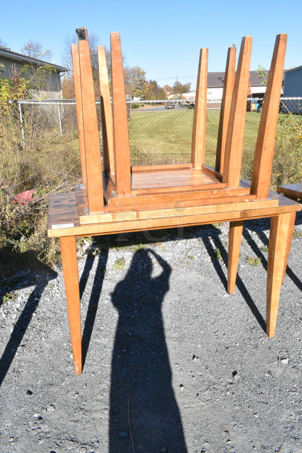 3 Various Wooden Table. 55x24x36, 24x30x30, 3x24x33. 3 Times Your Bid!  - Image 2 of 2