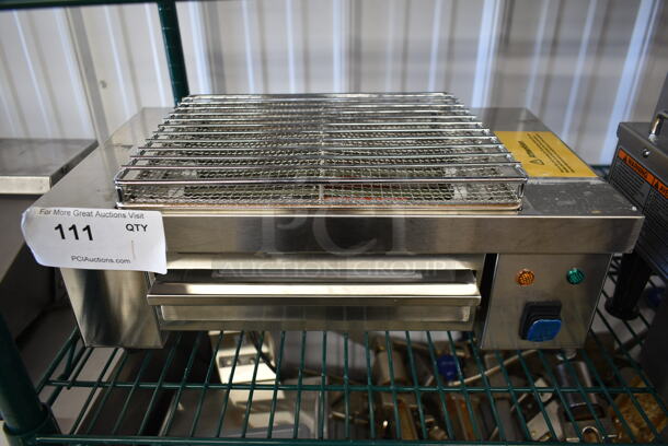BRAND NEW SCRATCH AND DENT! 2023 Hoocoo IBG-18 Stainless Steel Commercial Countertop Electric Powered Barbecue BBQ Grill. 110 Volts, 1 Phase. Tested and Working! - Image 1 of 6