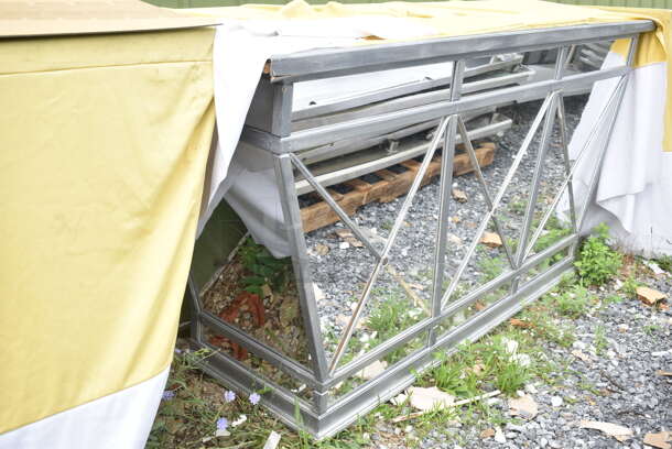 3 Metal Mirrored Counters. 3 Times Your Bid! - Image 3 of 7
