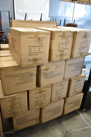 37 BRAND NEW Boxes of Nitrile Large Gloves. 37 Times Your Bid! 