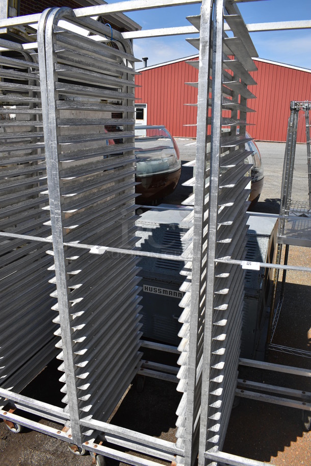 Metal Commercial Pan Transport Rack on Commercial Casters. 20.5x26x74 - Image 3 of 3