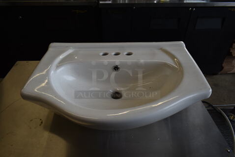 White Single Bay Sink.