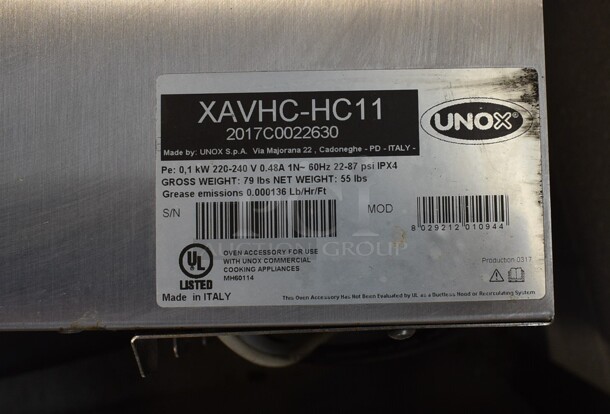 Cadco Unox Stainless Steel Commercial Grease Hood. 220-240 Volts, 1 Phase. 30x37x14 - Image 5 of 6