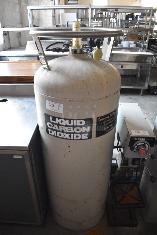 National Board Metal Commercial Liquid Carbon Dioxide Tank. 20x20x60