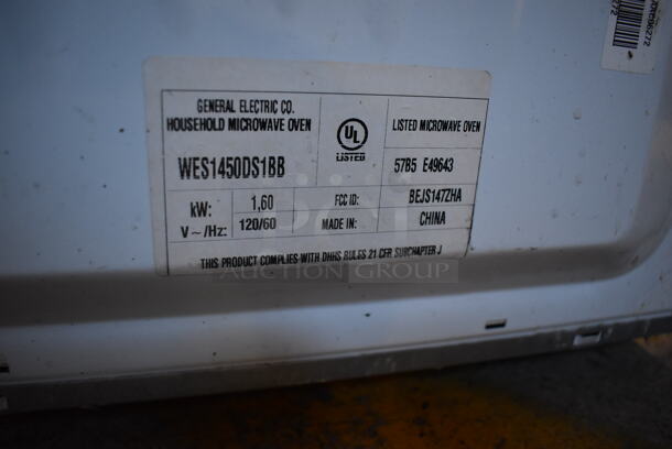 General Electric WES1450DS1BB Countertop Microwave Oven. 120 Volts, 1 Phase. 22x16x12.5 - Image 5 of 5
