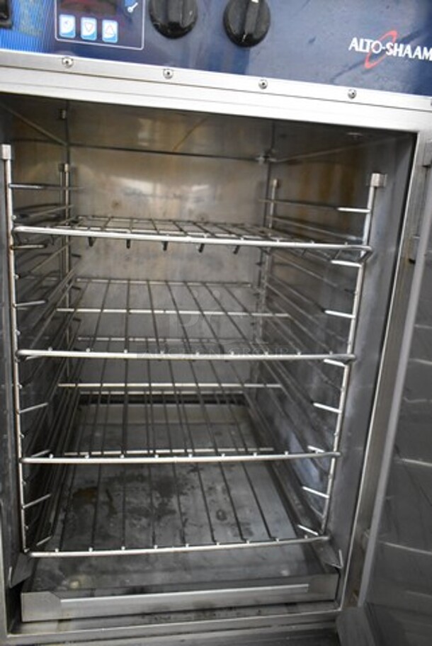 Alto Shaam 1000-TH/II Stainless Steel Commercial Electric Powered 2 Half Size Door Reach In Cook N Hold Oven on Commercial Casters. 208-240 Volts, 1 Phase. - Image 4 of 6